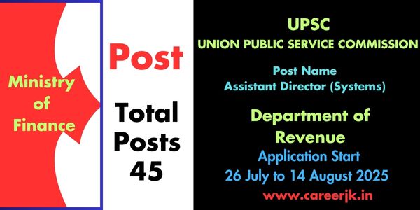 UPSC ORA Assistant Director Recruitment