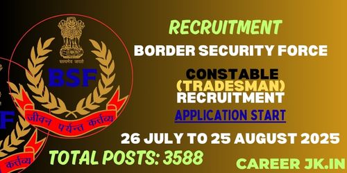 Border Security Force Constable(Tradesman) Recruitment